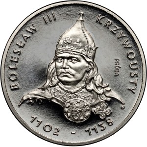 PRL, 200 złotych 1982, Bolesław III Krzywousty, PRÓBA, nikiel