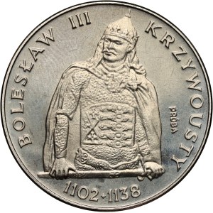People's Republic of Poland, 200 zlotych 1982, Boleslaw III the Wry-mouthed - half figure, SAMPLE, nickel