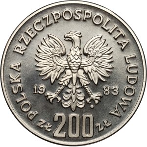PRL, 200 zlotych 1983, 300 years of the Battle of Vienna, SAMPLE, nickel