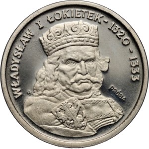 PRL, 200 złotych 1986, Władysław I Łokietek, PRÓBA, nikiel