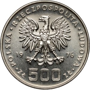 PRL, 500 złotych 1976, Tadeusz Kościuszko, PRÓBA, nikiel