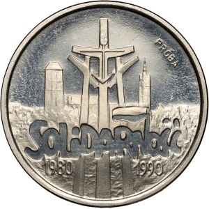 Třetí republika, 20000 zlotých 1990, Solidarita 1980-1990, SAMPLE, nikl
