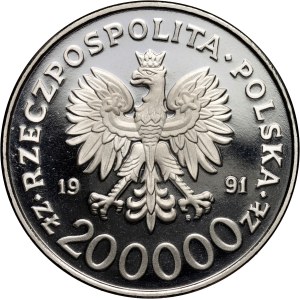 3. republika, 200000 zlatých 1991, 200. výročí Ústavy 3. května, SAMPLE, nikl