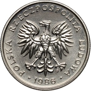 PRL, 50 grošů 1986, PRÓBA, nikl