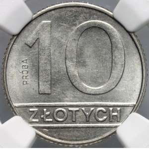 PRL, 10 zl. 1989, PRÓBA, nikl