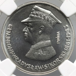 PRL, 50 zl. 1981, Władysław Sikorski, PRÓBA, nikl