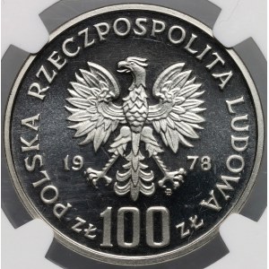 PRL, 100 złotych 1978, Interkosmos, PRÓBA, nikiel