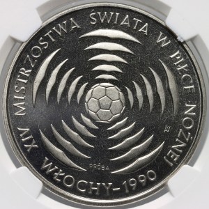 People's Republic of Poland, 200 zlotych 1988, XIV World Cup - Italy 1990, SAMPLE, nickel