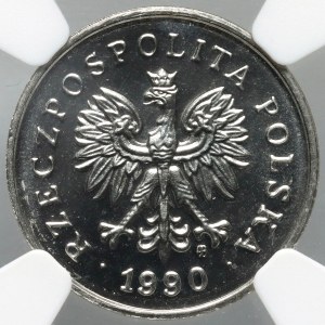 III RP, 2 grosze 1990, PRÓBA, nikiel