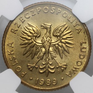 PRL, 10 zlotys 1989, PRÓBA, laiton