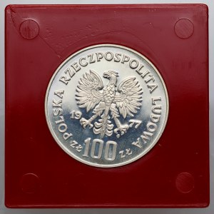 PRL, 100 zlotých 1977, Henryk Sienkiewicz, PRÓBA, stříbro