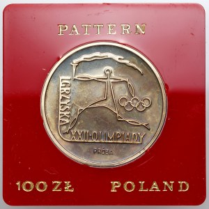 PRL, 100 złotych 1980, Igrzyska XXII Olimpiady, PRÓBA, srebro