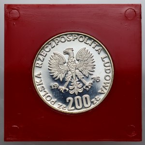 PRL, 200 złotych 1976, Igrzyska XXI Olimpiady, PRÓBA, srebro