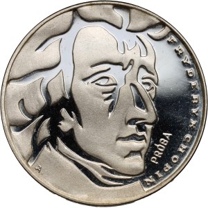 Polská lidová republika, 50 zlotých 1972, Fryderyk Chopin, PRÓBA, stříbro