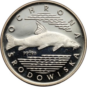 PRL, 100 złotych 1977, Ochrona Środowiska - Ryba, PRÓBA, srebro