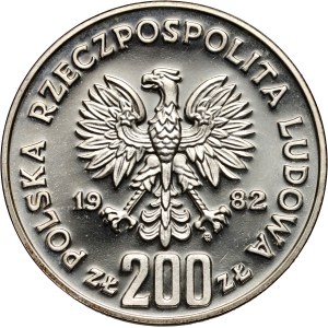 People's Republic of Poland, 200 zlotych 1982, Boleslaw III the Wrymouth - half figure, SAMPLE, silver