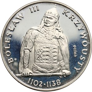 Polská lidová republika, 200 zlotých 1982, Boleslav III Krzywousty - půlčíslo, PRÓBZ, stříbro