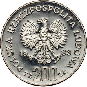PRL, 200 zlotych 1983, 300 years of the Battle of Vienna, SAMPLE, silver