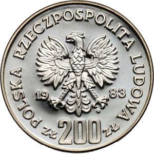 PRL, 200 zlotych 1983, 300 years of the Battle of Vienna, SAMPLE, silver