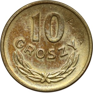 PRL, 10 groszy 1949, PRÓBA, laiton
