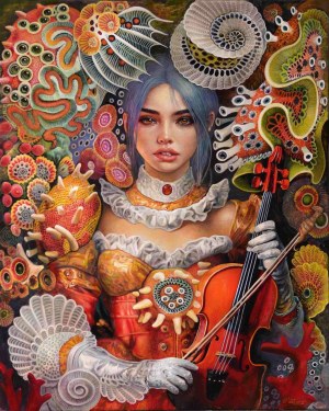 Igor Volosnikov, Undina with a violin, 2026