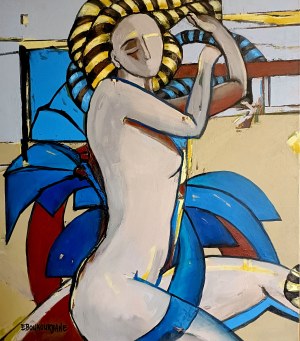 Elżbieta BOUKOURBANE (ur. 1958), Jestem tu i tam, 2025