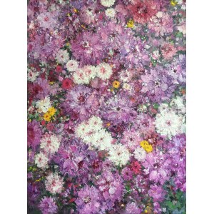 Tetiana RUSAKOVA (b. 1952), Purple flowers, 2026