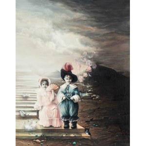 Joanna Sierko (nar. 1960, Bialystok), Deti na schodoch, 1987