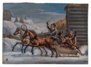 Aleksander Orłowski - naśladowca, Kulig, połowa XIX w.