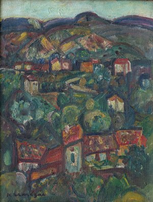 Pinchus Kremegne (1890-1981), Okolice Ceret (Francja), lata 30. XX w.