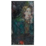 Wieslaw Obrzydowski, Trost, 1996 / Weibliche Figur, 2. undatiert [Doppelseitiges Gemälde] .