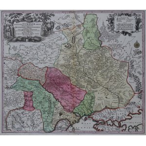 Ucraina Amplissima Ucraniae Regio Palatinatus Kioviensem et Braclaviensem Matthaus Seutter 1735