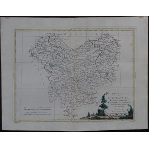 Malopolska Li Palatinati di Cracowia Lekzyca Sieradz Sandomir e Lublino Rizzi-Zannoni, Zatta 1781