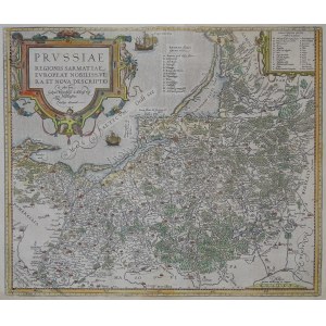 Prussiae Regionis Sarmatiae Europeae Nobiliss vera et Nova Descriptio Gasparo Hennebergo Ortelius 1584