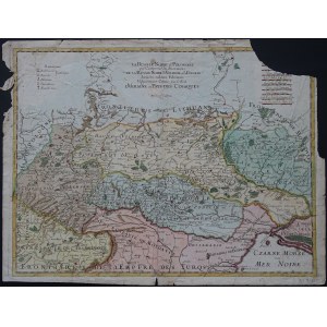 Ukraine La Russie Noire ou Polonoise... d'Ukraine on Pays des Cosaques Guillaume Sanson 1674