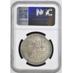 Schweiz - Tessin / Ticino - 5 Franken 1883, Schützentaler - Lugano, Eidgenössisches Schützenfest / Tiro federale - NGC MS 61 - Switzerland, 5 Francs Swiss Shooting Thaler