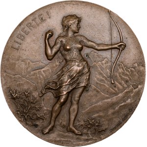 Schweiz - Genève / Genf - Kupfermedaille 1896 - Grand Tir de l’Exposition Nationale - Switzerland, Swiss Shooting Medal
