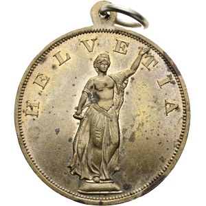 Schweiz - Genève / Genf - Bronzemedaille 1887 - Helvetia, Tir fédéral - Switzerland, Swiss Shooting Medal