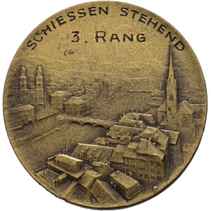 Schweiz - Zürich - Bronzemedaille 1922 - Schweizerische Hochschulmeisterschaften - Switzerland, Swiss Shooting Medal