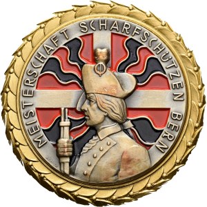Schweiz - Bern - Vergoldete Bronzemedaille - Scharfschützen - Switzerland, Swiss Shooting Medal