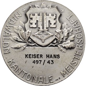 Schweiz - Nidwalden - Silbermedaille - Nidwaldner kantonale Meisterschaft - Switzerland, Swiss Shooting Medal