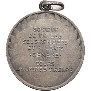 Schweiz - Genève / Genf - Versilberte Bronzemedaille - Cours de jeunes tireurs - Switzerland, Swiss Shooting Medal