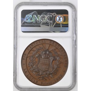 Schweiz - Neuchâtel / Neuenburg - Kupfermedaille 1892 - Le Locle, Tir cantonal neuchâtelois - NGC MS 64 BN - Switzerland, Swiss Shooting Medal