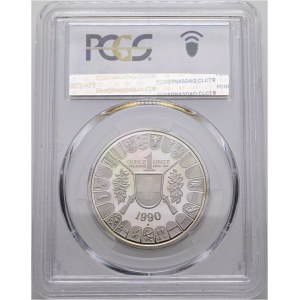 Schweiz - Uri - 50 Franken 1990, Schützentaler - Altdorf, Wilhelm Tell Schiessen - PCGS PR 69 DC - Switzerland, 50 Francs Swiss Shooting Thaler