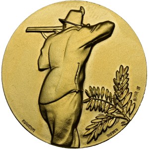 Schweiz - Bern - Goldmedaille 1963 - Jagdschützen - Switzerland, Swiss Shooting Medal