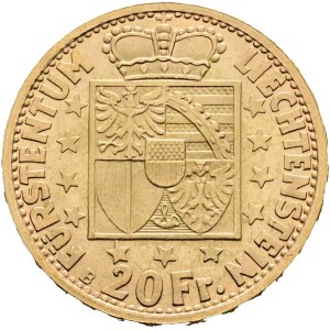 Liechtenstein - Goldmünze - 20 Franken 1946