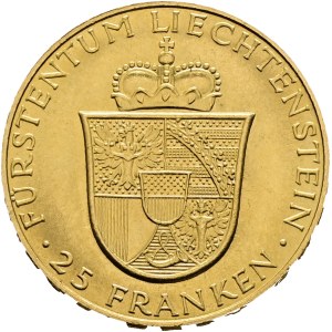 Liechtenstein - Goldmünze - 25 Franken 1956