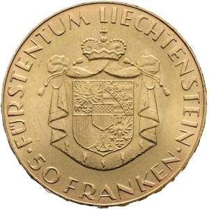 Liechtenstein - Goldmünze - 50 Franken 1961