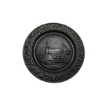Decorative (wall) plate, cast iron "Schloss Eisenburg".