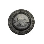 Decorative (wall) plate, cast iron "Schloss Eisenburg".